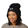 Zlegend Spooky Jack Skellington Cuffed Beanie | Unisex Winter Hat, Halloween Accessory, Cozy Gift, Halloween Decor, Embroidered Beanie