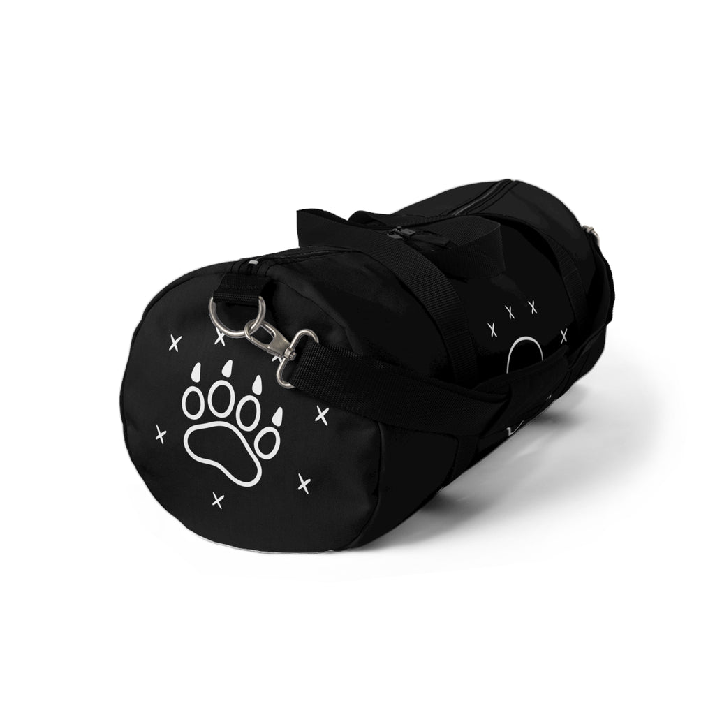 Black 'Zlegend' Doodle Duffel Bag — Casual Travel & Gym Bag