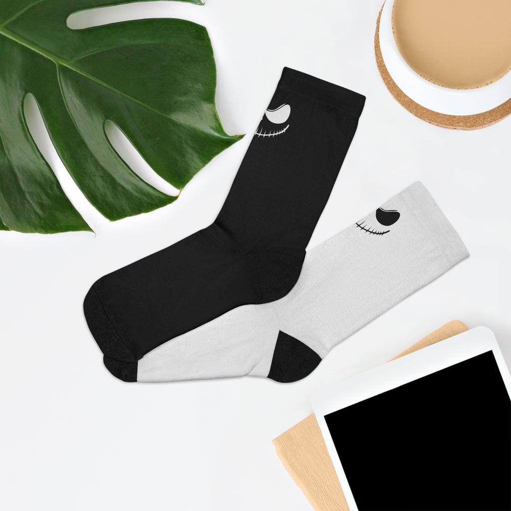 Socks Jack Skellington Halloween Recycled Poly Nem csak ünnepekre