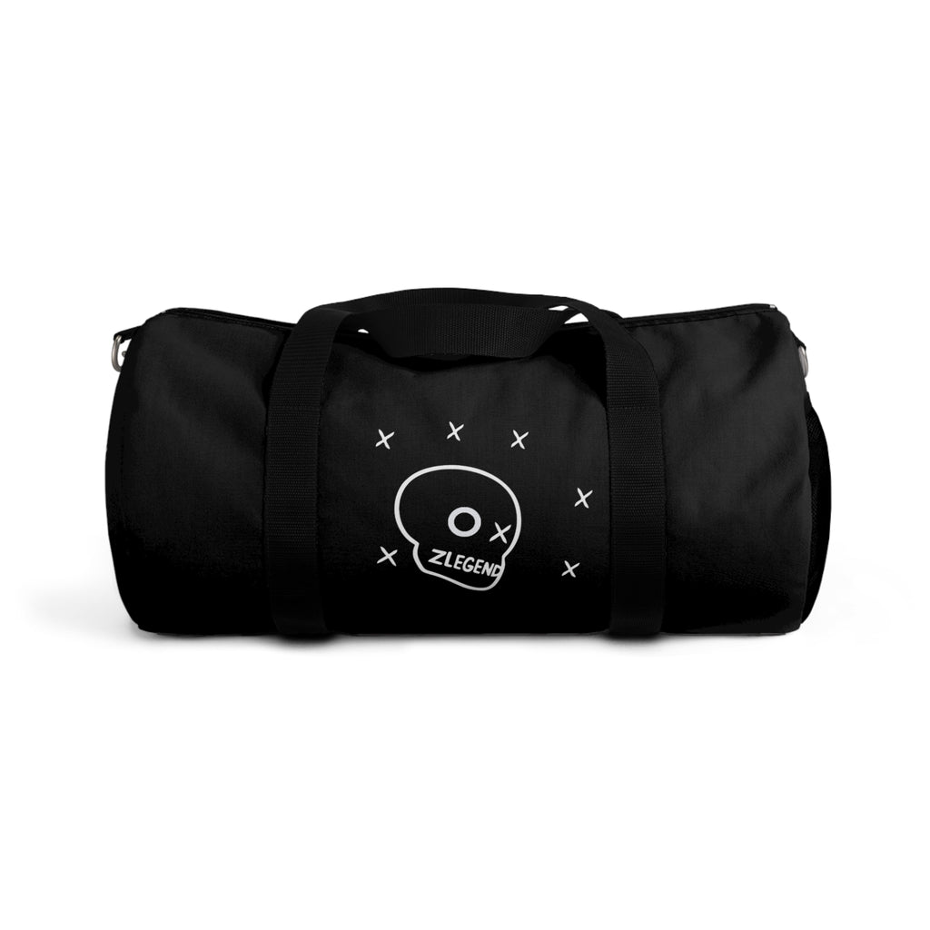 Black 'Zlegend' Doodle Duffel Bag — Casual Travel & Gym Bag