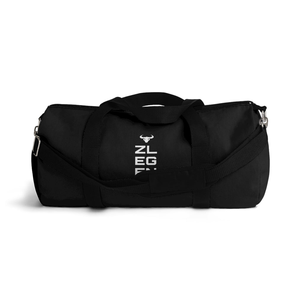 Black 'Zlegend' Doodle Duffel Bag — Casual Travel & Gym Bag