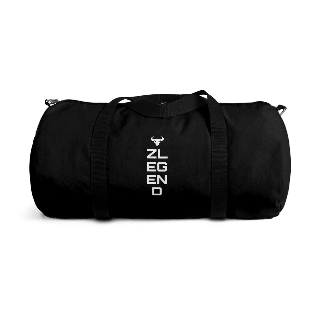 Black 'Zlegend' Doodle Duffel Bag — Casual Travel & Gym Bag