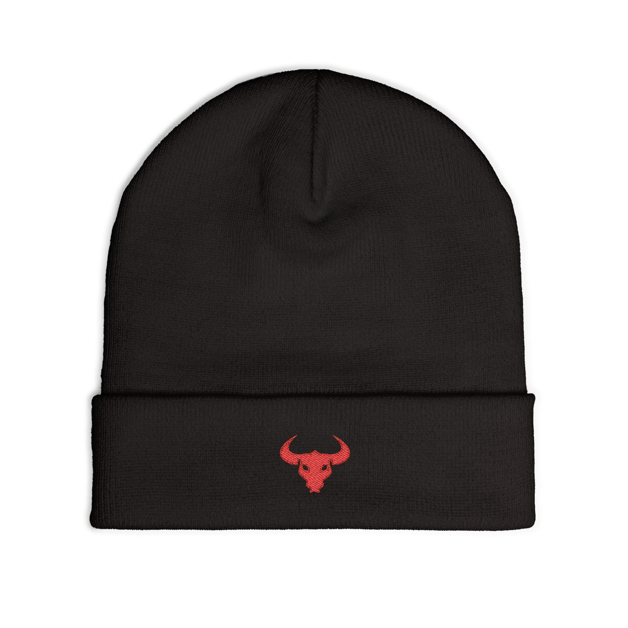 Zlegend Stylish Embroidered Knit Beanie with Horn Design