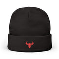 Zlegend Stylish Embroidered Knit Beanie with Horn Design