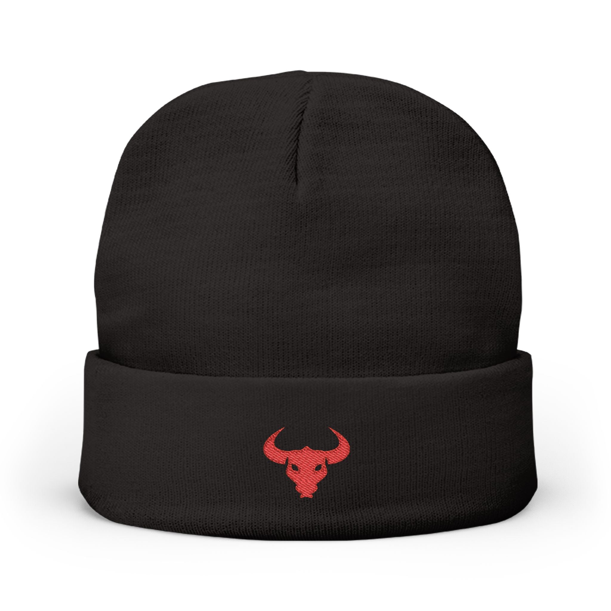Zlegend Stylish Embroidered Knit Beanie with Horn Design